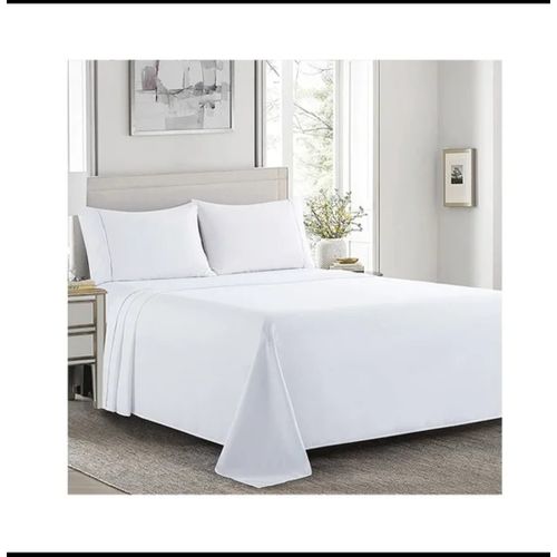 Drap de lit  blanc