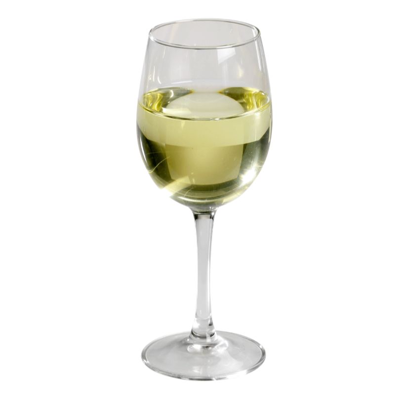 Set de 6 verres blancs à pied