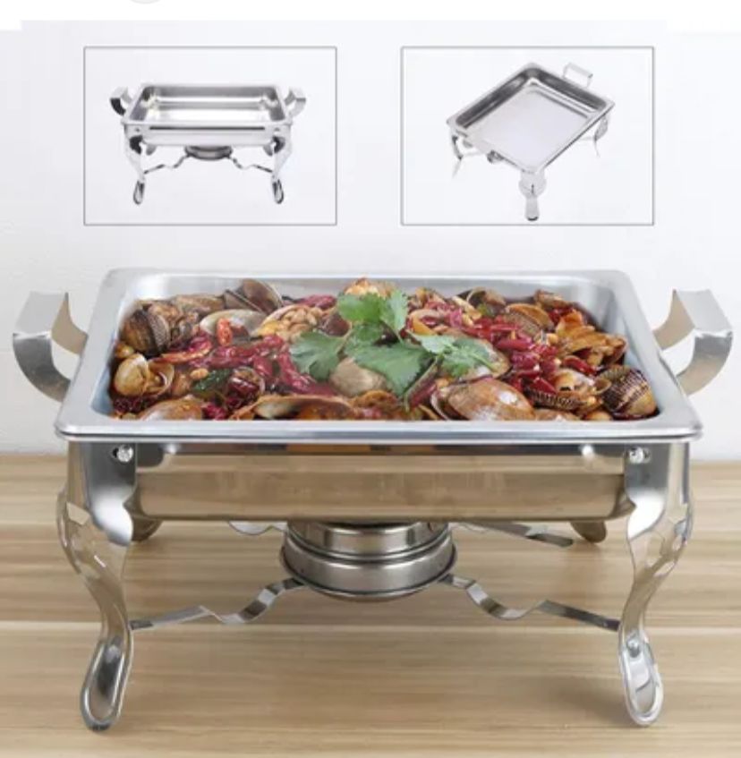 Réchaud de buffet (Chafing dish) 6L en acier
