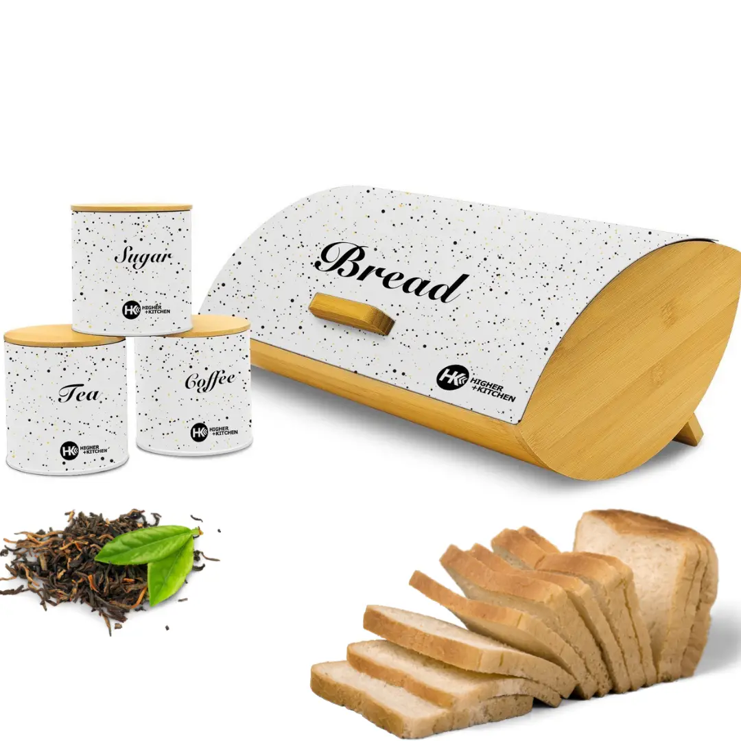 Ensemble garde pain et sucriers