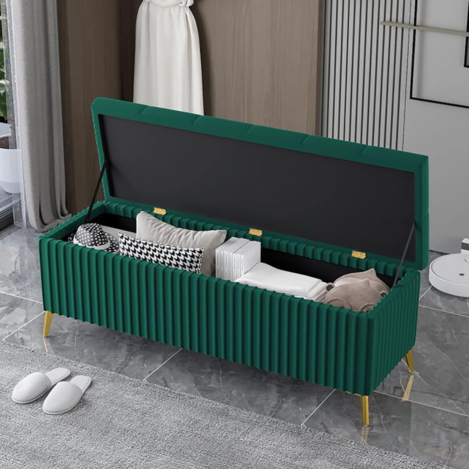 Pouf  et banquette pour assise et  rangement