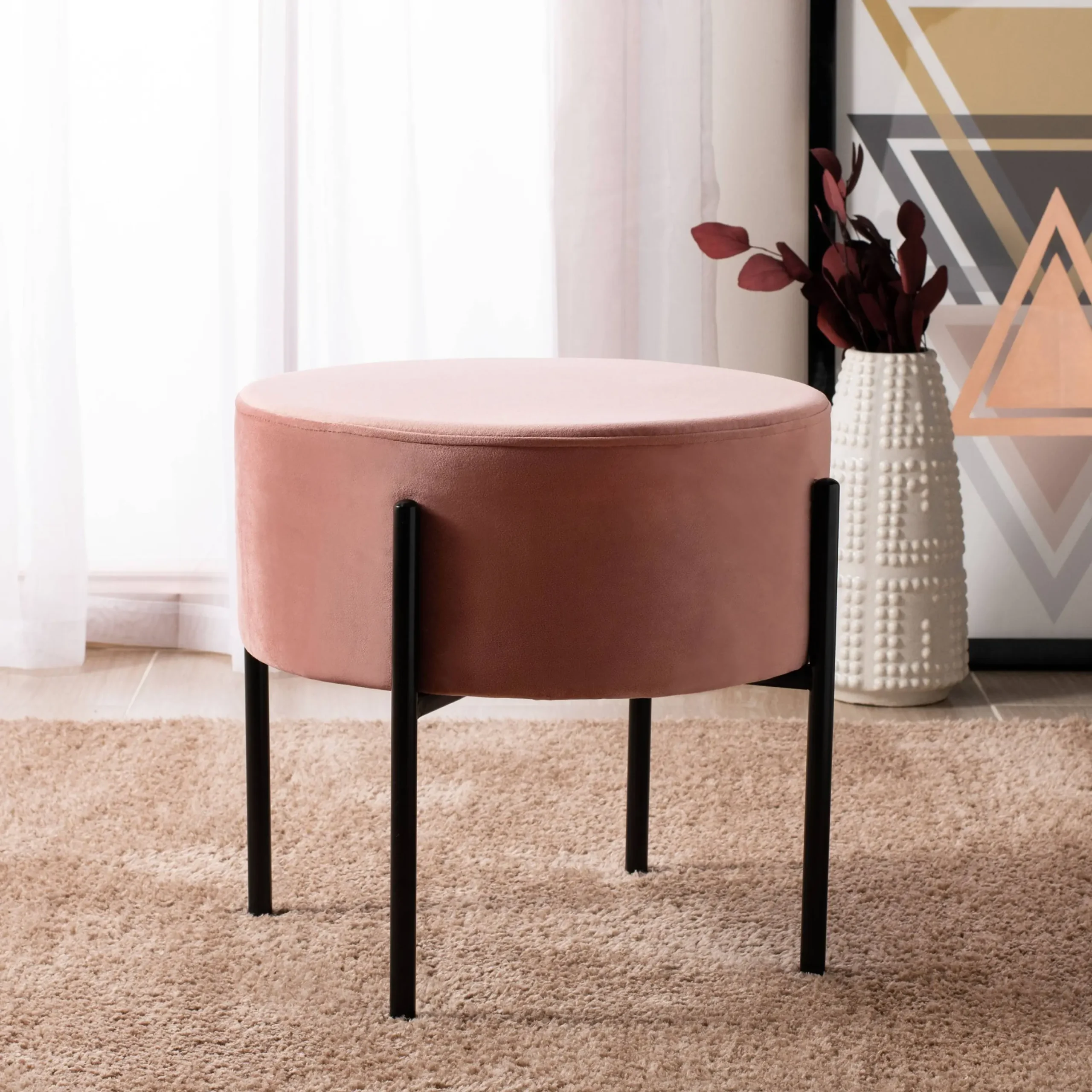 Pouf pour assise ou table d appoint