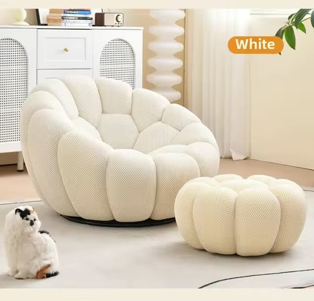 Pouf avec repose pied
