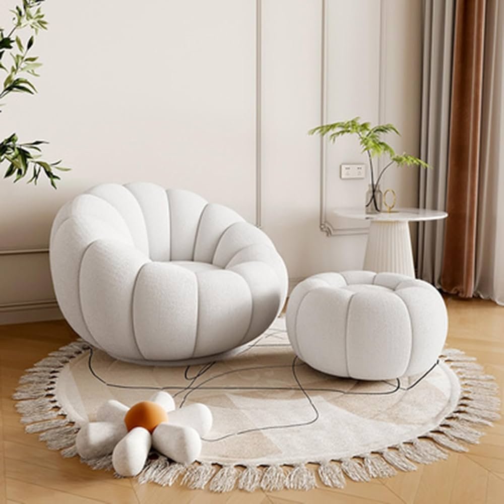 Pouf avec repose pied
