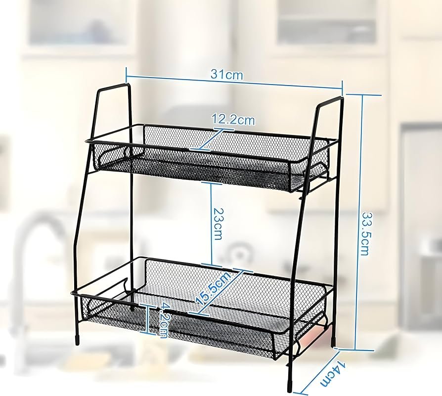 Étagère rangement en treillis métallique
