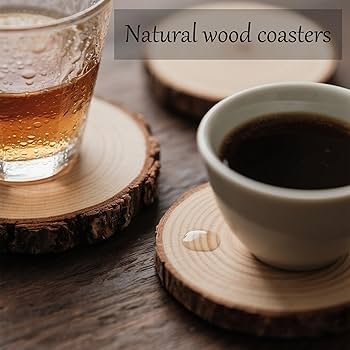 Sous tasse en bois