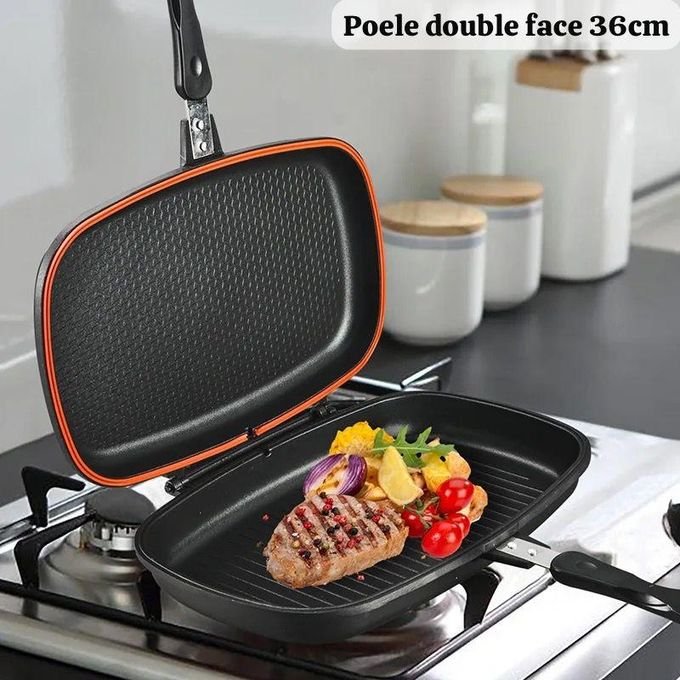 Poêle double face