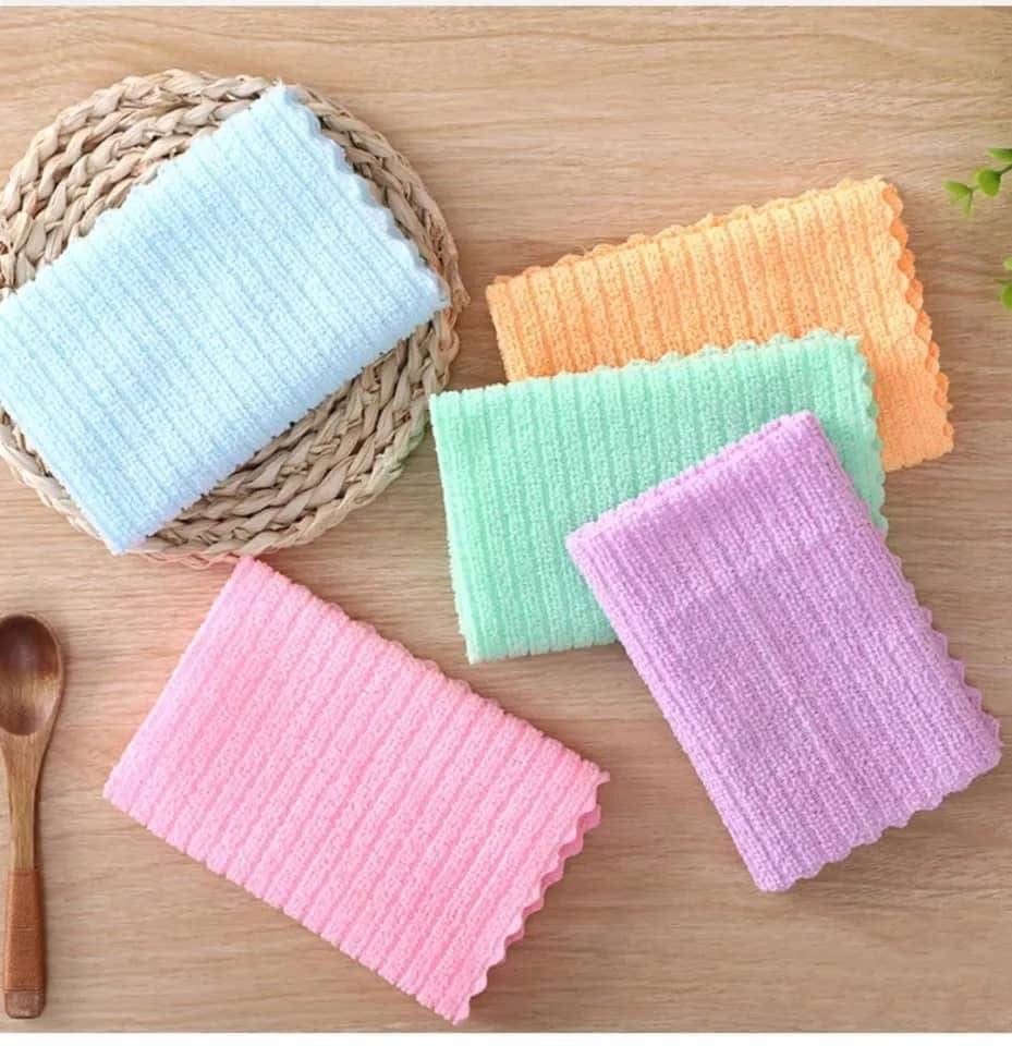 chiffons de nettoyage en microfibre.