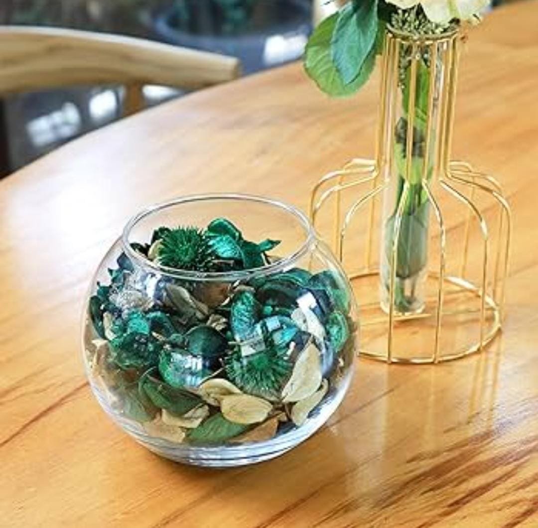 Vase boule pot-pourri