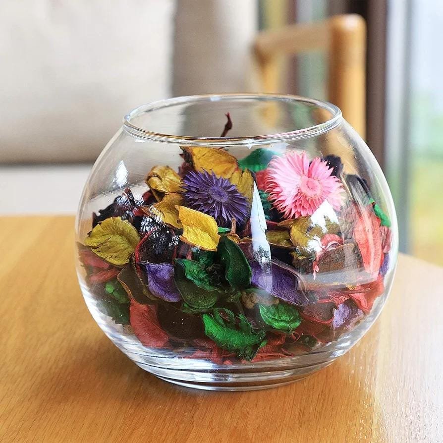 Vase boule pot-pourri