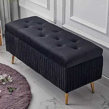 Pouf rangement carré