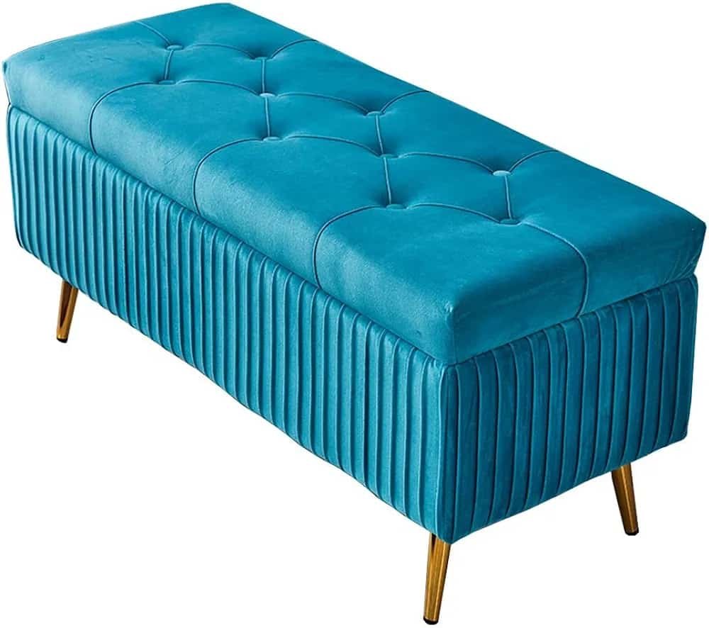 Pouf rangement carré
