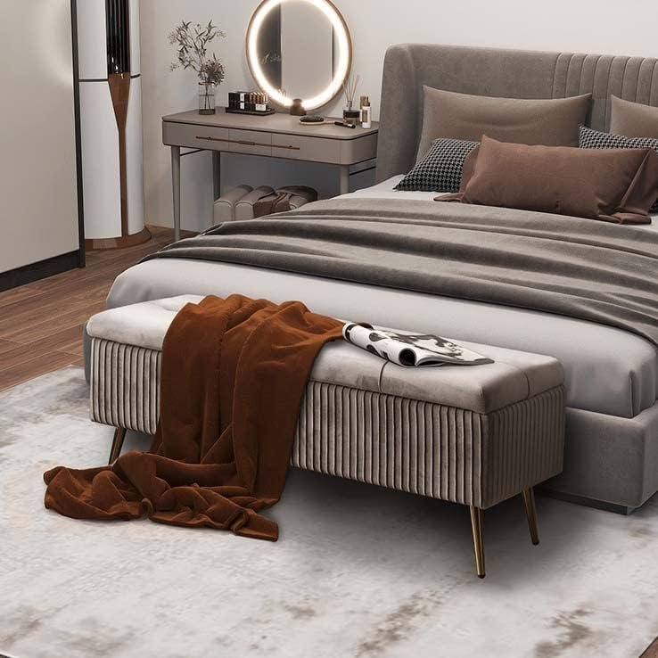 Pouf rangement carré