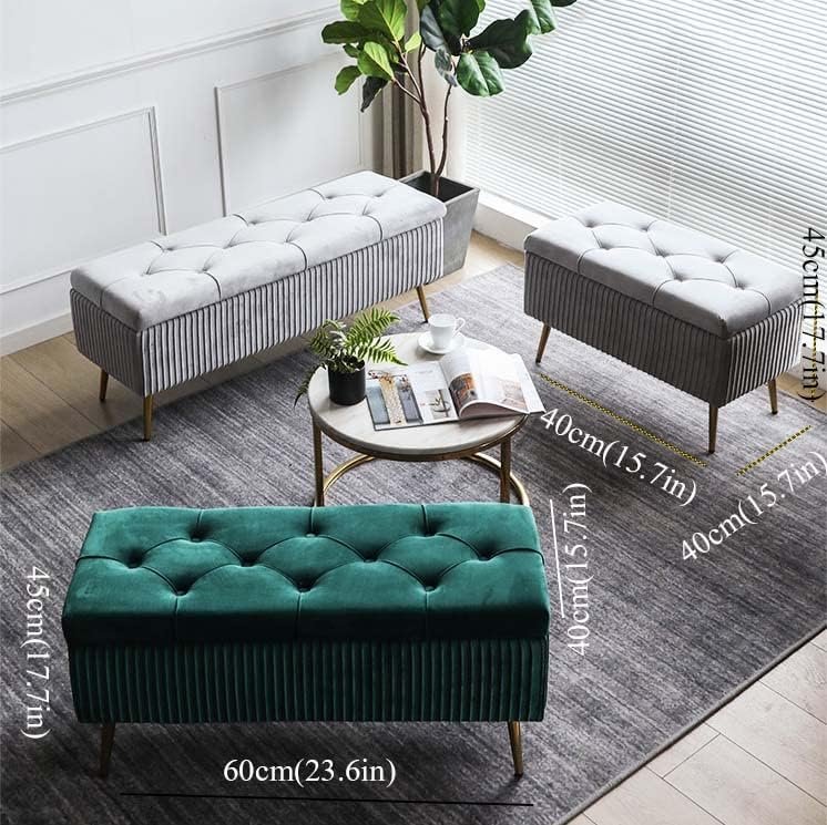 Pouf rangement carré