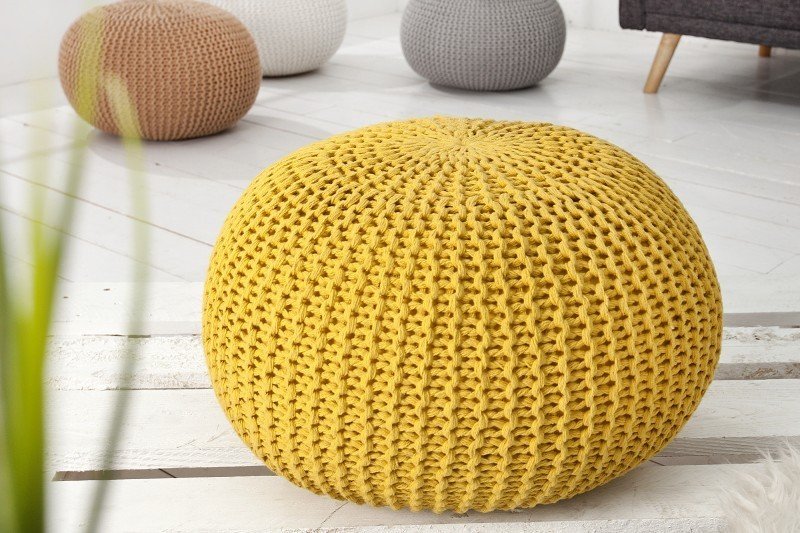 Pouf tricot