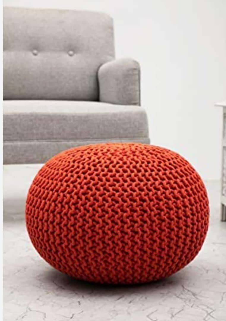 Pouf tricot