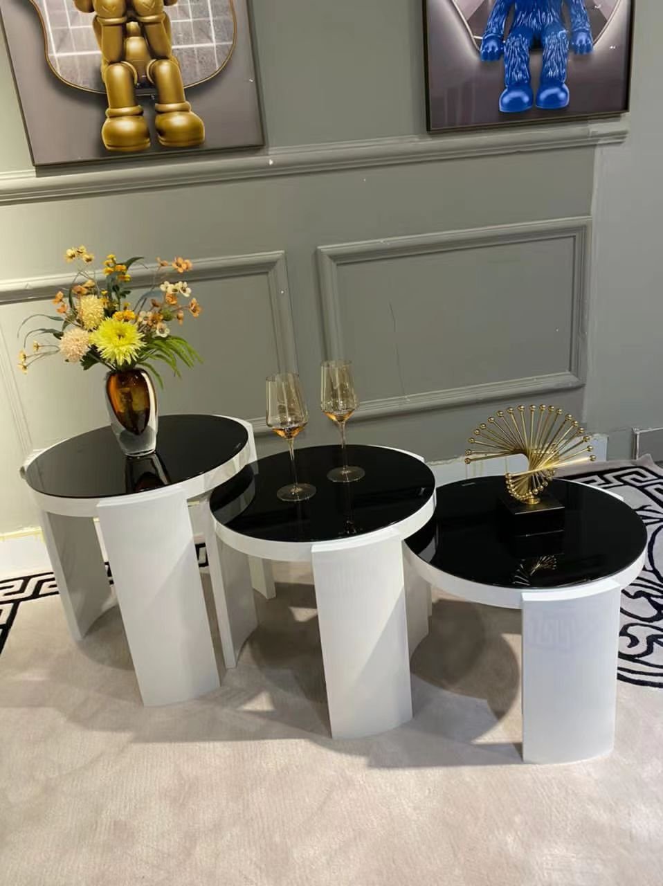 Trio de tables d'appoint