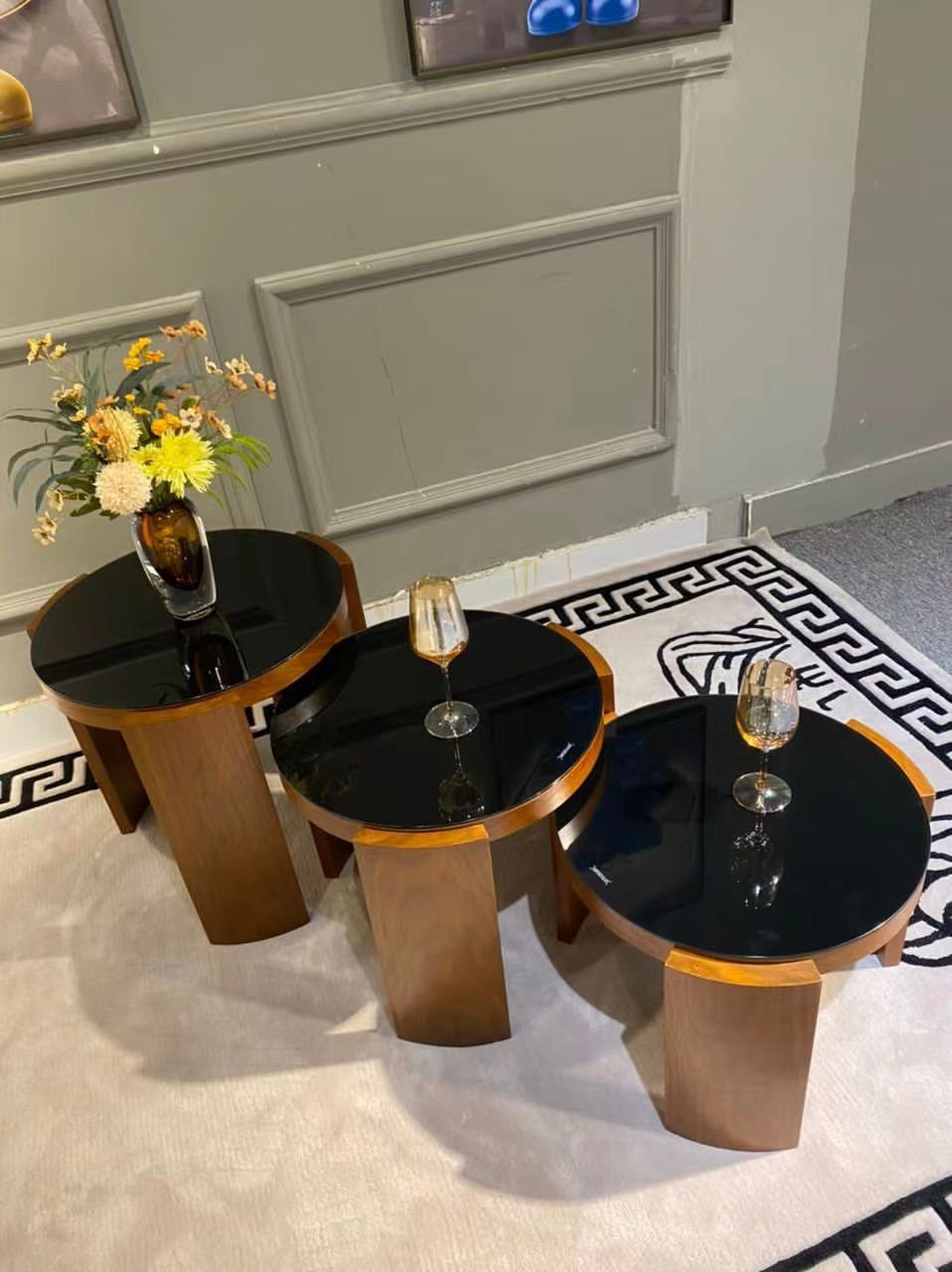 Trio de tables d'appoint